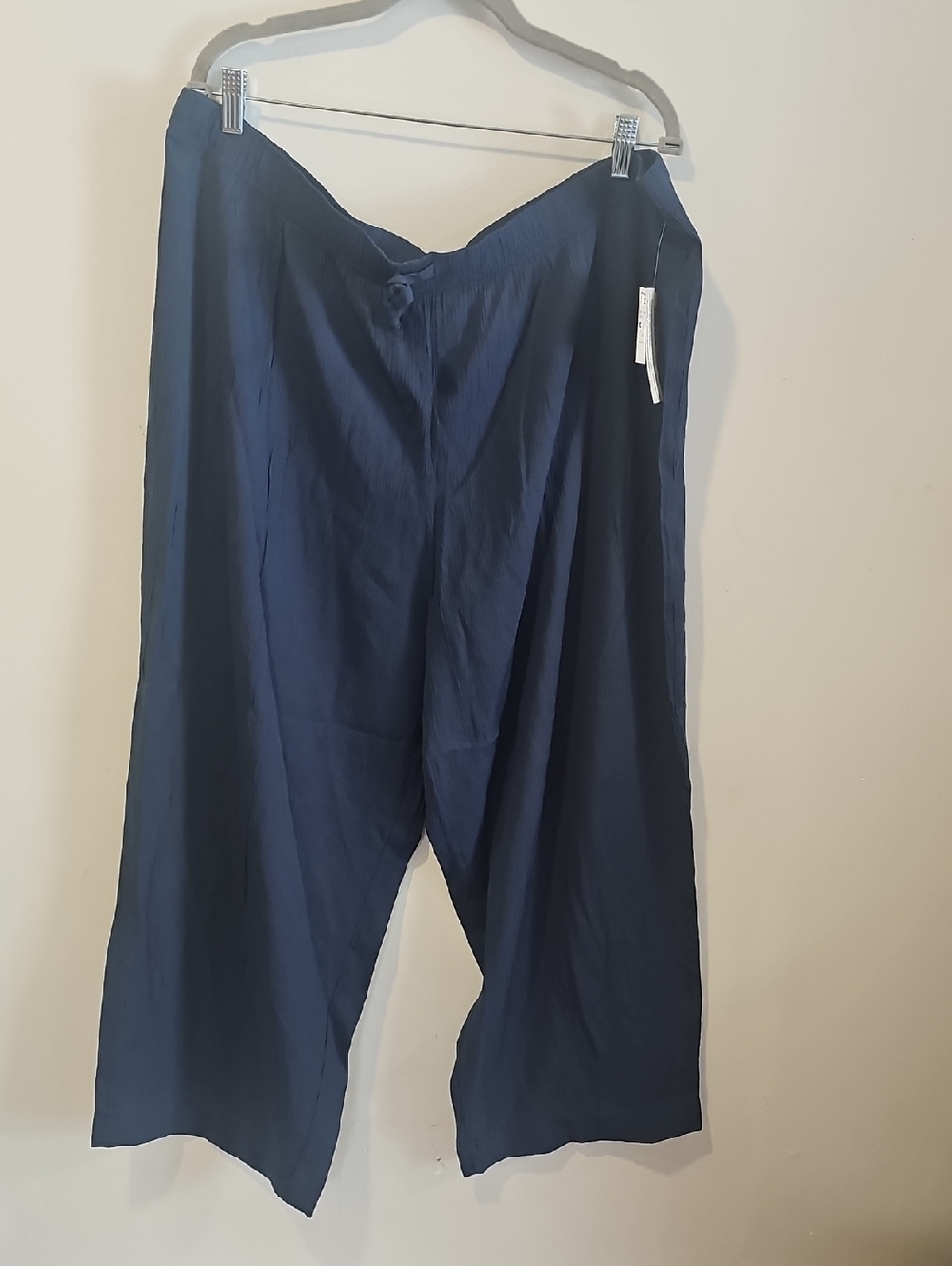 Islander Wide-Leg Navy Chinos